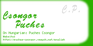 csongor puches business card